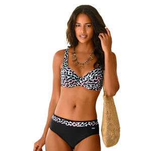 Ensemble de bikini à imprimé floral pour femmes en gros Logo personnalisé Sexy Bikini floral Bandeau Bikini le plus vendu en couleurs mélangées - Product Image 2