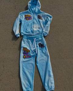 Trajes de sudor de hombre ecológicos informales de invierno superventas de calidad premium Color sólido 100% algodón transpirable cómodo a la venta - Product Image 2