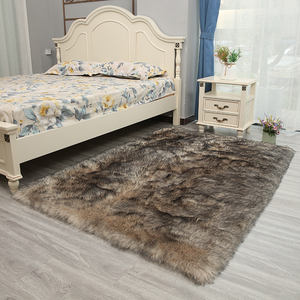 Tapis de sol moderne et minimaliste en forme de cœur blanc moelleux, personnalisable, à poils de 5-6 mm, en fausse soie et laine tuftée, style bohème, personnalisable - Product Image 5