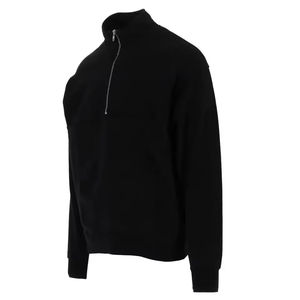 Venta al por mayor OEM logotipo personalizado cuello alto media cremallera Casual pulóver de gran tamaño de los hombres de pie sudaderas con capucha y sudaderas - Product Image 5