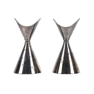 Fait de bougeoir en métal argenté martelé Design Vintage décoration de la maison accessoires d'éclairage bougeoir à vendre - Product Image 3