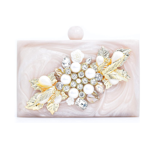 Bolso de mano de resina de moda de diseño único hecho a mano de fábrica India embrague de resina fiesta de noche usado superventas - Product Image 6