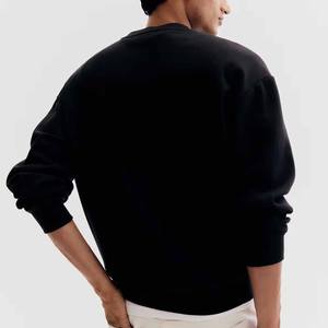 Sudadera de felpa francesa de algodón 100% personalizada para hombres, patrón sólido, peso pesado con gran tamaño - Product Image 2