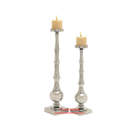Support de bougie décoratif fait à la main, finition argentée de haute qualité, candélabre de conception antique de la meilleure qualité à vendre