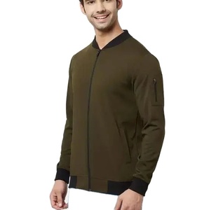 OEM precio al por mayor chaquetas de bombardero para los hombres transpirable personalizado de moda de los hombres con cremallera chaquetas de Bombardero - Product Image 2