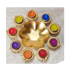 Articles de mariage à la maison poudre d'or enduit Urli fait à la main couleur personnalisée numérique Logo personnalisé utilisation polyvalente décoration de vacances - Product Image 2