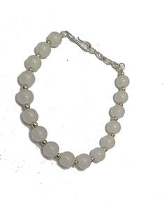 Crystal <b>bracelet</b> White Quartz 8mm Adjustment Round <b>Beads</b> Stone Crystal Gemstone Fashion Jewelry <b>Men</b> and Women Gift Energy - Product Image 5