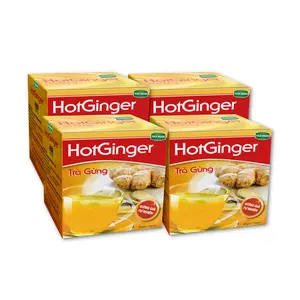 Best Quality Instant Tea Supplier 3in1 Custom Logo Premium Ice Tea Powder Drink Instant Honey Ginger Tea