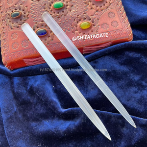 ขายส่งตะเกียบคริสตัลแบบเซเลไนท์ทำด้วยมือระดับพรีเมี่ยมอุปกรณ์รักษาทางจิตวิญญาณสำหรับการทำสมาธิเรกิและรับประทานอาหาร - Product Image 1