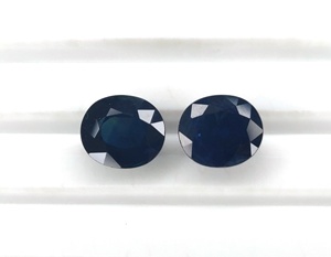 Meilleur prix naturel Fine qualité 5.37 carat bleu saphir chauffé ovale coupe bleu profond septembre pierre de naissance pour faire anneau pendentif - Product Image 1