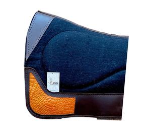 Premium Quality Custom Design Western Saddle <b>Pads</b> Synthetic Wool Durable Horse Riding <b>Felt</b> <b>Pad</b> Leather Patch Custom Logo - Product Image 3