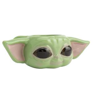 Modern 3D Baby Yoda Design Ceramic <b>Cup</b> 200ml Teacup Lid Microwave Safe Stocked for Business Gifts Personal Use Mandalorian Mug - Product Image 1