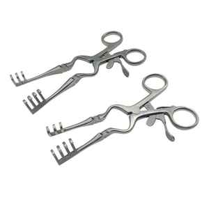 Juego de Instrumentos Ortopédicos Weitlaner CARONIA SURGICAL de Alta Calidad, Retractor Autoajustable de Acero Inoxidable con Recubrimiento Dorado, Manual - Product Image 1