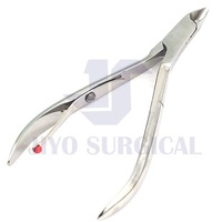 Pince à ongles professionnelle en acier inoxydable coupe-cuticules et ongles robustes pour salon et usage domestique