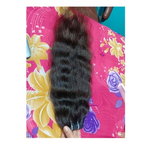 Extensiones de cabello humano sin procesar de alta calidad virgen indio ondulado recto rizado a granel alineado con cutícula de vendedores - Product Image 6