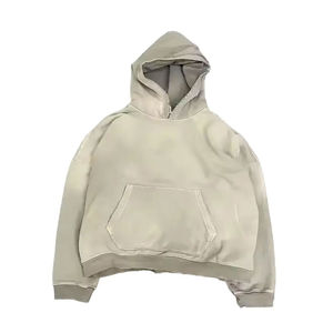 80% Algodón 20% poliéster Vintage Wash Hoodies para hombres - Product Image 4