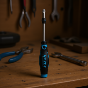 Portapuntas telescópico Hazet de 1/4'' con mango en T para atornillar, destornillador duradero - Product Image 3