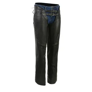 Pantalones de cuero para motocicleta para mujer - Product Image 1