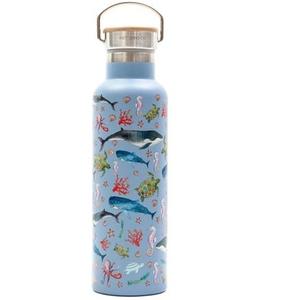 Newts Design Flower Printed Metal Copper Bottle Made in India for Office <b>Use</b> and Ayurvedic Health Benefits <b>Christmas</b> <b>Gifts</b> - Product Image 4