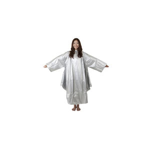 Capa de Peluquería Impermeable con Recubrimiento Plateado ColdCross, Color Plateado - Product Image 1