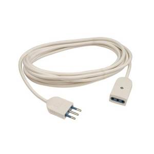 White H05VV-F 3x0.75 Mmq (10A 2P+T) Electrical <b>Extension</b> Cord (3m) PP0381R for Cables and Wires - Product Image 1
