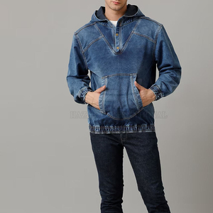 Jeans et sweats à capuche décontractés, confortables et élégants, 100% coton, respirants, écologiques, pour hommes, à porter au quotidien - Product Image 5