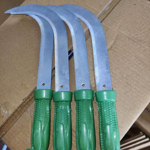 High Quality Agricultural & <b>Garden</b> <b>Tools</b> Grass Sickle with Oilstone 11" Blade Wood/Plastic Handle Zinc Plating Black Oxide 110gm - Product Image 1
