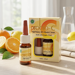 PROBIO C High Potency 10% Vitamin C Serum Essence 10ml <b>Dropper</b> <b>Bottle</b> Facial Care Skin Brightening Beauty serum - Product Image 1