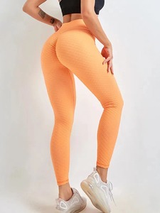 Mallas de Yoga multicolores para mujer, mallas deportivas de cintura alta en V con levantamiento de glúteos, ropa deportiva elástica, pantalones de gimnasio - Product Image 3