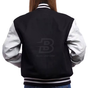 Chaqueta con letras al mejor precio, chaqueta con letras de manga larga, Impresión de logotipo personalizado, chaqueta con letras de nuevo diseño - Product Image 3