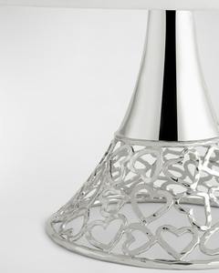 Lujoso soporte de pastel de metal con tapa de mármol con base MODERNA Exhibición de postres sofisticados para ocasiones especiales y celebraciones NUEVO - Product Image 2