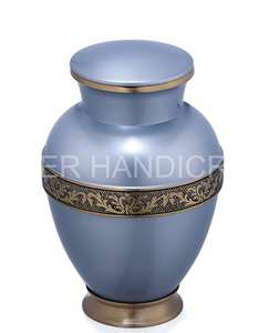 Artisanat indien Style américain 220 LBS capacité adulte crémation urne en laiton bois métal animaux de compagnie en gros fournitures funéraires pour - Product Image 2