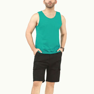 Haute Qualité Personnalisé Hommes Gym Gilet Top Muscle Fit Côtelé Réservoir Coton Fibre De Bambou Gym Gilets Formation Homme Débardeur En Gros - Product Image 2