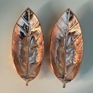 Cuenco de frutas secas de hoja con acabado de cobre hecho a mano utilizado para Bodas de fiesta y hogar al precio más bajo - Product Image 1