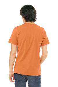 Camiseta de Cuello Redondo para Hombre, Color Naranja Óxido, Algodón de Punto Sencillo, Manga Corta, Ropa Casual de Moda, Suministro de Fábrica - Product Image 3