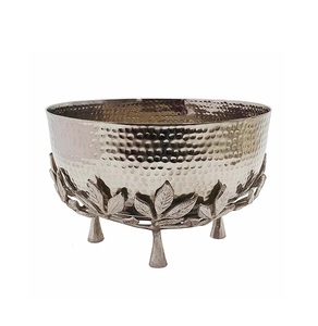 Bol de service en métal fini or de haute qualité maison moderne salle à manger élégant bol de fruits pièce maîtresse but décoratif - Product Image 5