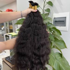 วิกผมยาวสีดำแบบลอนตามธรรมชาติแบบเวียดนาม - Product Image 2