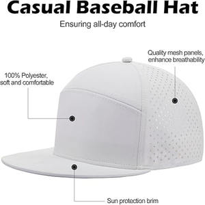 หมวกเบสบอลหนังสำหรับผู้ชายหมวกสแนปแบ็กคำลองใส่กลางแจ้งหมวกฮิปฮอปเบสบอล - Product Image 3