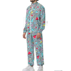 ชุดวอร์มสำหรับผู้ชายชุดวอร์มเข้ารูปพิมพ์ลายซับลิเมชันแบบสีพื้น - Product Image 2