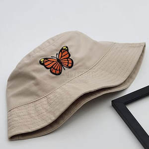 Sombrero de cubo de viaje bordado con tela de secado rápido y diseño plegable Sombrero de cubo de aspecto desgastado con textura suave - Product Image 4