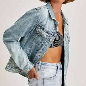 Manteau de luxe à manches longues en diamant perlé pour dames veste en jean pour femmes en haute qualité prix approprié fabriqué au Pakistan - Product Image 4