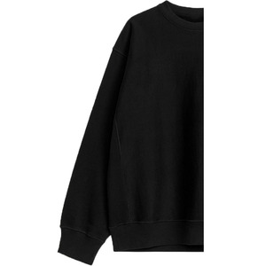 Men's Premium 100% Cotton Fleece O-<b>Neck</b> Pullover Sweatshirt Eco-Friendly Breathable Solid Knitted Embossed Printed Design Front - Product Image 6