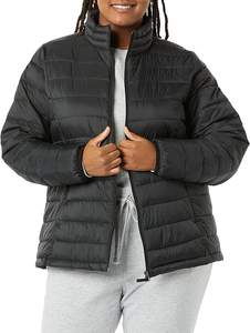 Chaqueta acolchada ligera de manga larga para mujer, resistente al agua y transpirable, decoración bordada con logotipo personalizado - Product Image 6