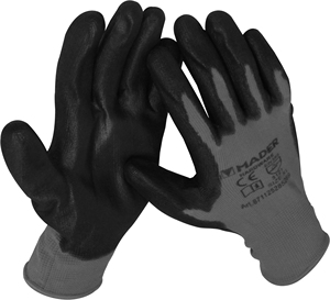 Guanti protettivi in poliestere e nitrile, taglia XL (Mader 96302) - Product Image 1