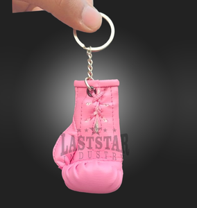 LAST STAR INDUSTRY Custom Mini Boxing Glove Keychain High Quality PU Leather Logo Promotional Carabiners PINK Colour Lightweight - Product Image 5