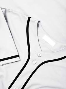 Jerseys de béisbol con botones personalizados para hombre con su nombre y logotipo de número Nuevo diseño deportivo Jerseys impresos transpirables - Product Image 5