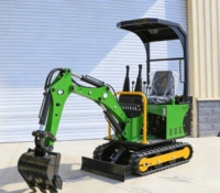 Excavator Mini Crawler 1.7 Ton Baru dengan Garansi untuk Penggalian Tiang Pagar, Kebun, dan Proyek Konstruksi Kecil