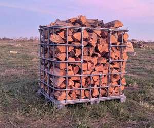 Bûches de bois de chauffage mixtes KLIN 15% d'humidité 100% chêne européen naturel pour l'énergie thermique Norme européenne au Royaume-Uni - Product Image 1