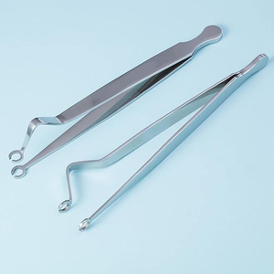 Body <b>Piercing</b> Tweezer <b>Clamp</b> Ear <b>Piercing</b> Pliers in Stainless Steel Hand Tool Set Body <b>Piercing</b> Tool Jewelry Forceps - Product Image 5
