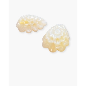 ลูกปัดดอกไม้มุกขาวสำหรับทำเครื่องประดับ - Product Image 2
